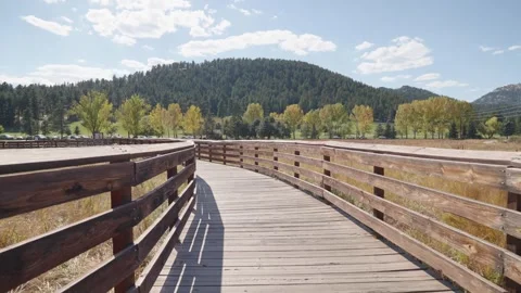 Mountain walkway / path Stock Footage 288155597