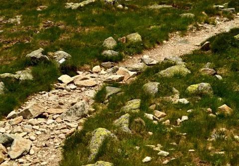 Mountain walkway Stock Photos