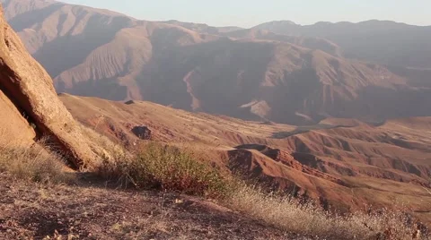 Mountain in warm glow Stock Footage 61877272