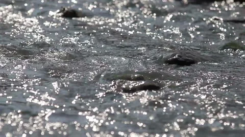 Mountain water cascade Stock Footage 48301183