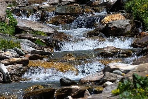 Mountain water course Stock Photos