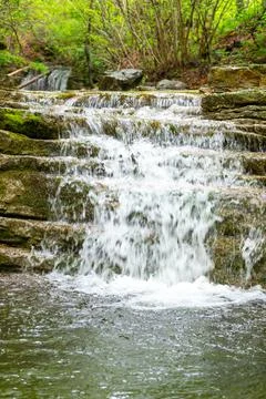 Mountain water course Stock Photos
