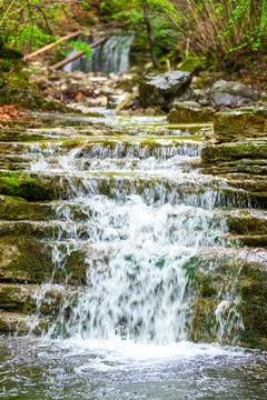 Mountain water course Stock Photos