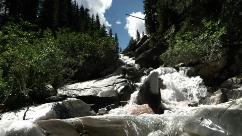 Mountain Water Fall Stock Footage 146222830