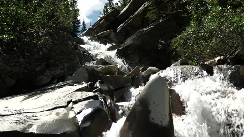 Mountain Water Fall Stock Footage 146224060