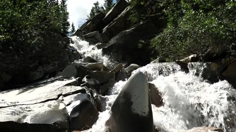 Mountain Water Fall Stock Footage 146224155