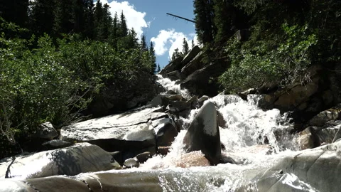 Mountain Water Fall Stock Footage 146224415