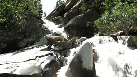 Mountain Water Fall Stock Footage 146226028