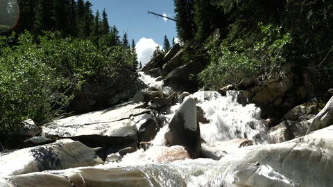 Mountain Water Fall Stock Footage 146226056
