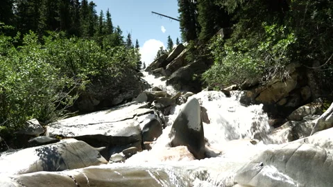 Mountain Water Fall Stock Footage 146226076