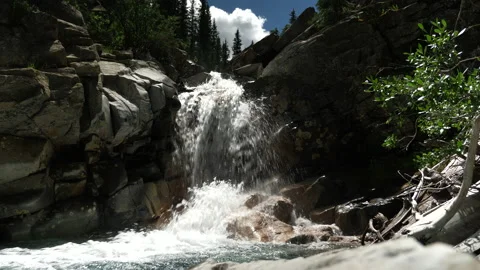 Mountain Water Fall Stock Footage 146226186