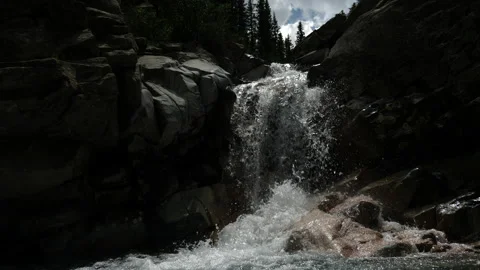 Mountain Water Fall Stock Footage 146227773
