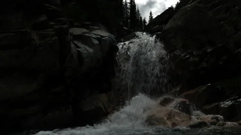 Mountain Water Fall Stock Footage 146228347