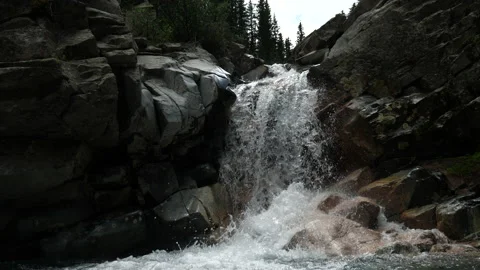 Mountain Water Fall Stock Footage 146228719