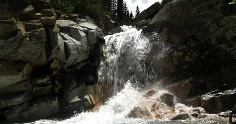 Mountain Water Fall Stock Footage 146230425