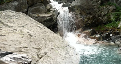 Mountain Water Fall Stock Footage 146230586