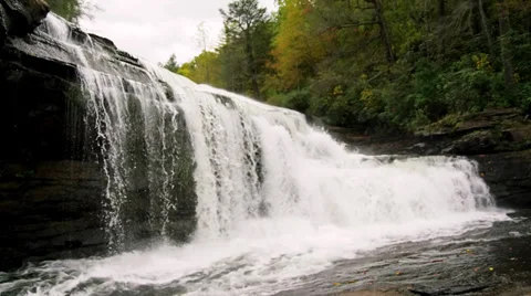 Mountain waterfall 12 Stock Footage 32064972