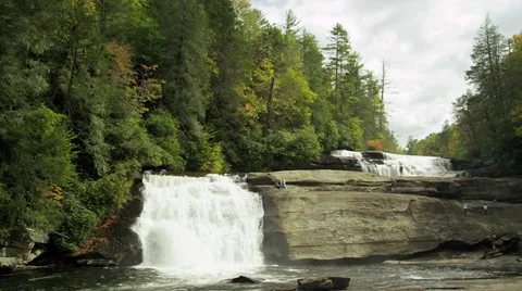 Mountain waterfall 13 Stock Footage 32066202