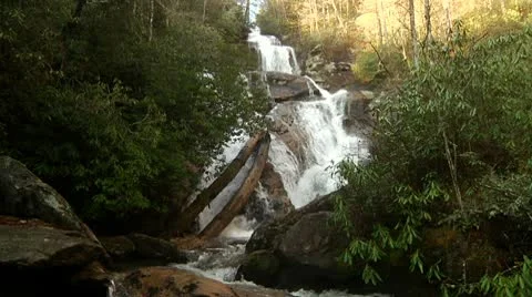 Mountain Waterfall 23 Stock Footage 10748337