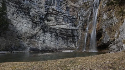 Mountain waterfall 4k Video stock 87862060