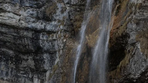 Mountain waterfall 4k Stock Footage 87862075