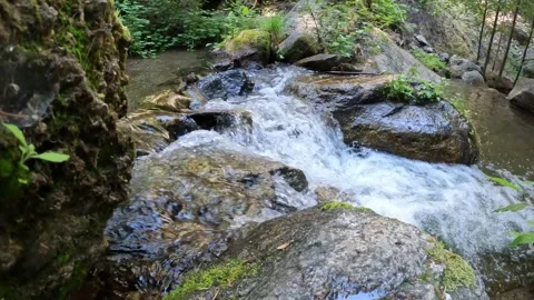 Mountain waterfall - 92 Stock Footage 198081239