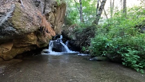 Mountain waterfall - 94 Stock Footage 198081227