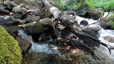 Mountain waterfall - 97 Stock Footage 198081258