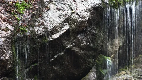 Mountain waterfall in bavaria Stock Footage 97850939