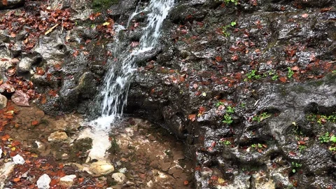 Mountain waterfall in bavaria 動画素材 97868570
