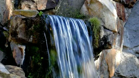Mountain waterfall Stock Footage 20612074