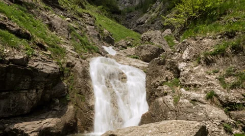 Mountain waterfall Stock Footage 39667080