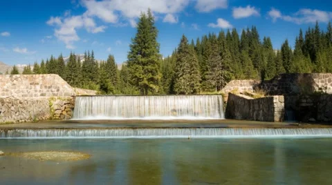 Mountain waterfall Stock Footage 42227815