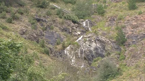 Mountain waterfall Stock Footage 42307072