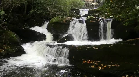 Mountain Waterfall Video stock 43486965