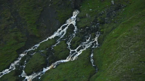 Mountain waterfall Stock Footage 47968200