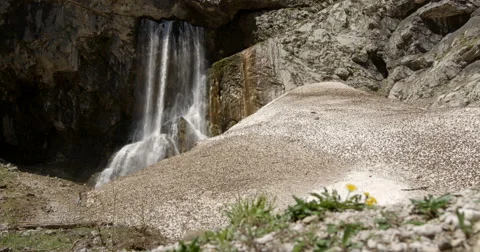 Mountain waterfall Stock Footage 65216165