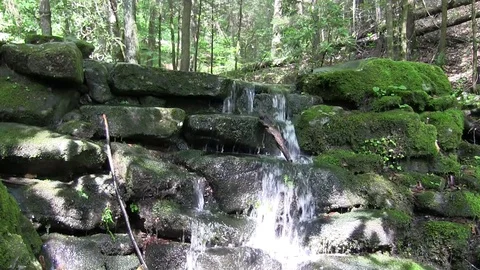 Mountain Waterfall Video stock 76137289
