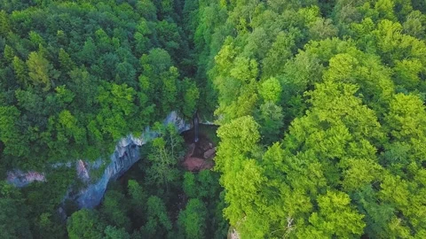 Mountain Waterfall Stock Footage 91253942