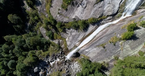 Mountain waterfall Stock Footage 95938253