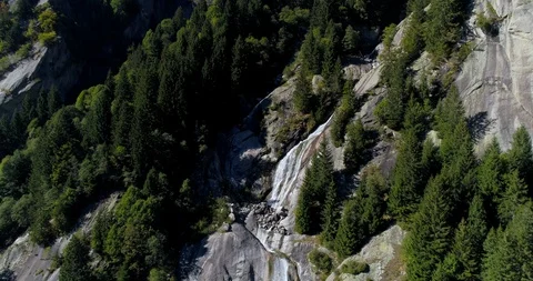 Mountain waterfall Stock Footage 95938338