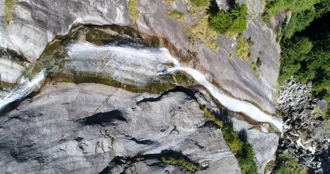 Mountain waterfall Stock Footage 95938704