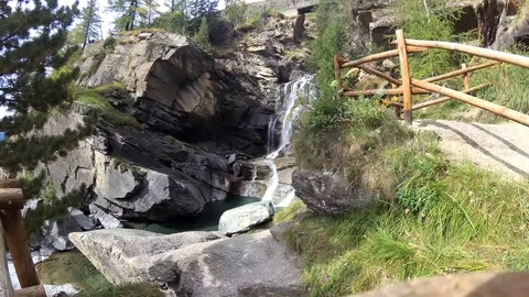 A mountain waterfall Video stock 116338590