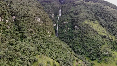 Mountain waterfall Stock Footage 124923925