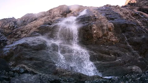 Mountain waterfall Video stock 133873193