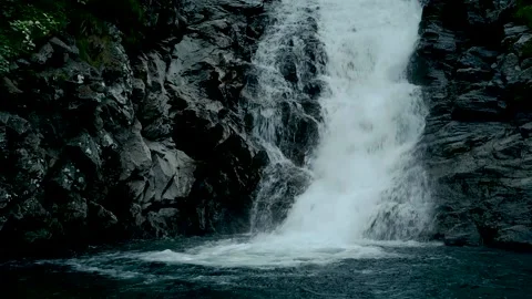 Mountain waterfall Video stock 163537316