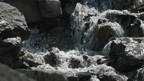 Mountain waterfall Stock Footage 167364845