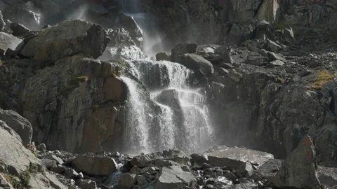 Mountain waterfall Stock Footage 167619354