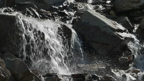 Mountain waterfall Stock Footage 168154423