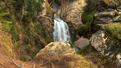 Mountain waterfall in the forest Stock Footage 165777165
